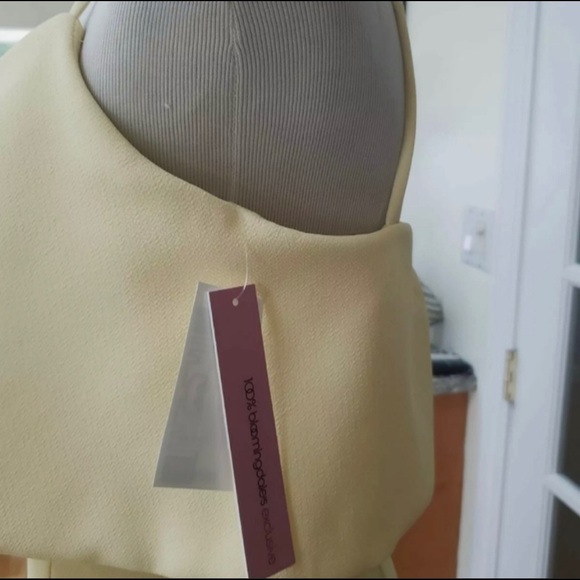 Aqua Scoop Neck Front Slit Crepe Evening Formal Prom Dress - Picture 2 of 2